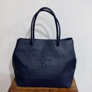 Marc Jacobs East West Navy Blue Tote Bag Purse